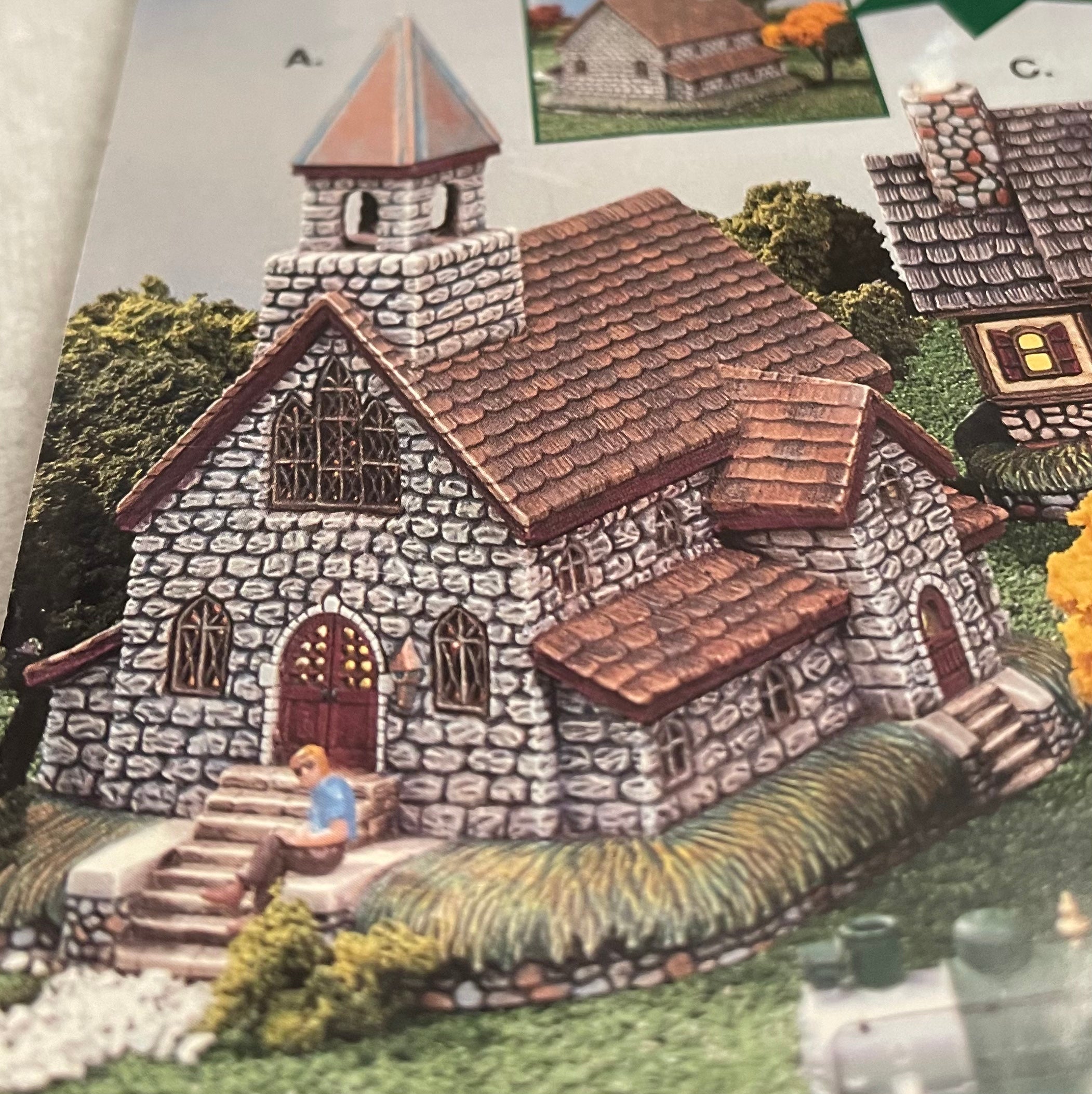 Petro Old Stone Church12x7x7”