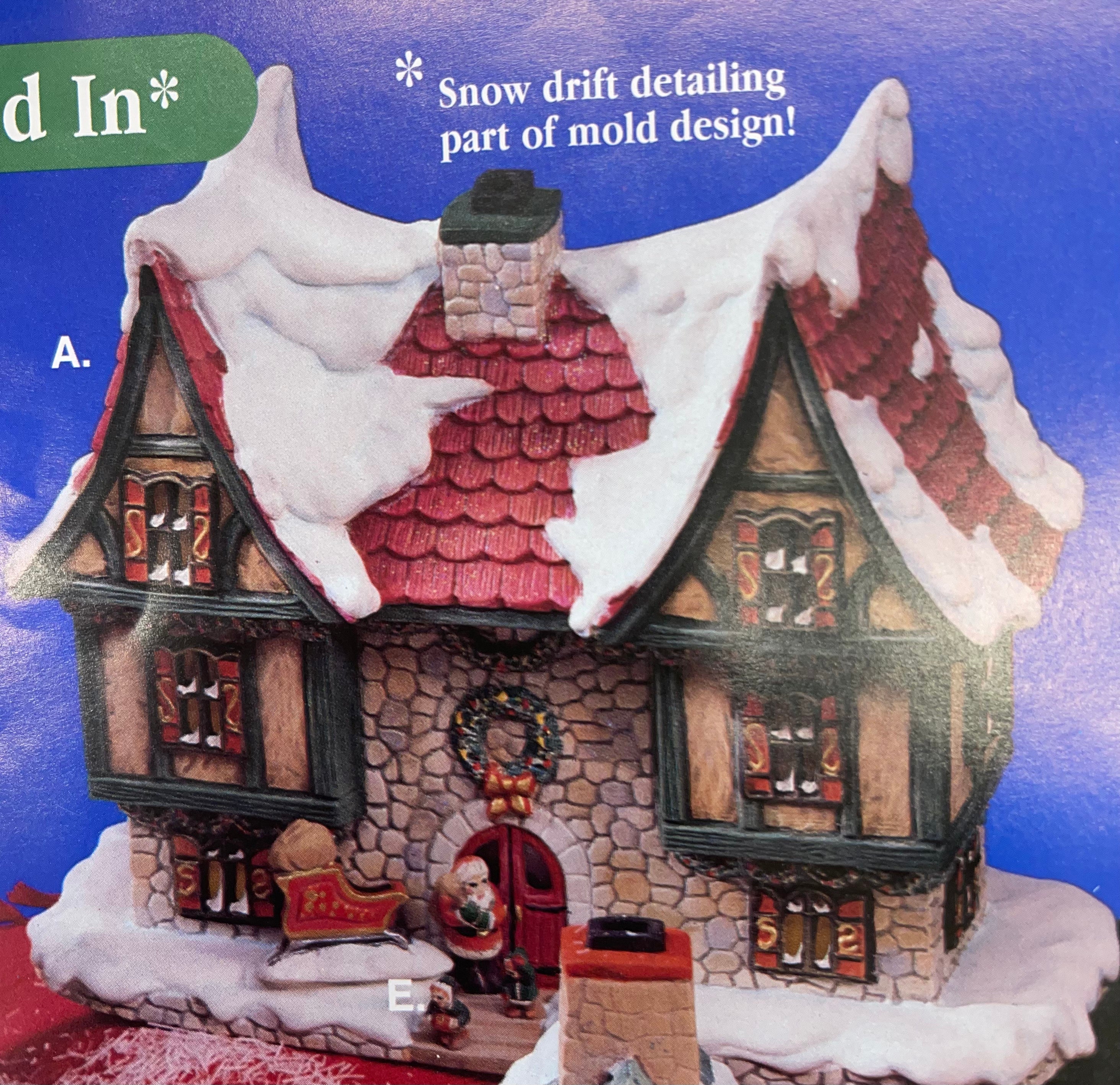 Petro Santa’s Castle 8.5”x9”x5”