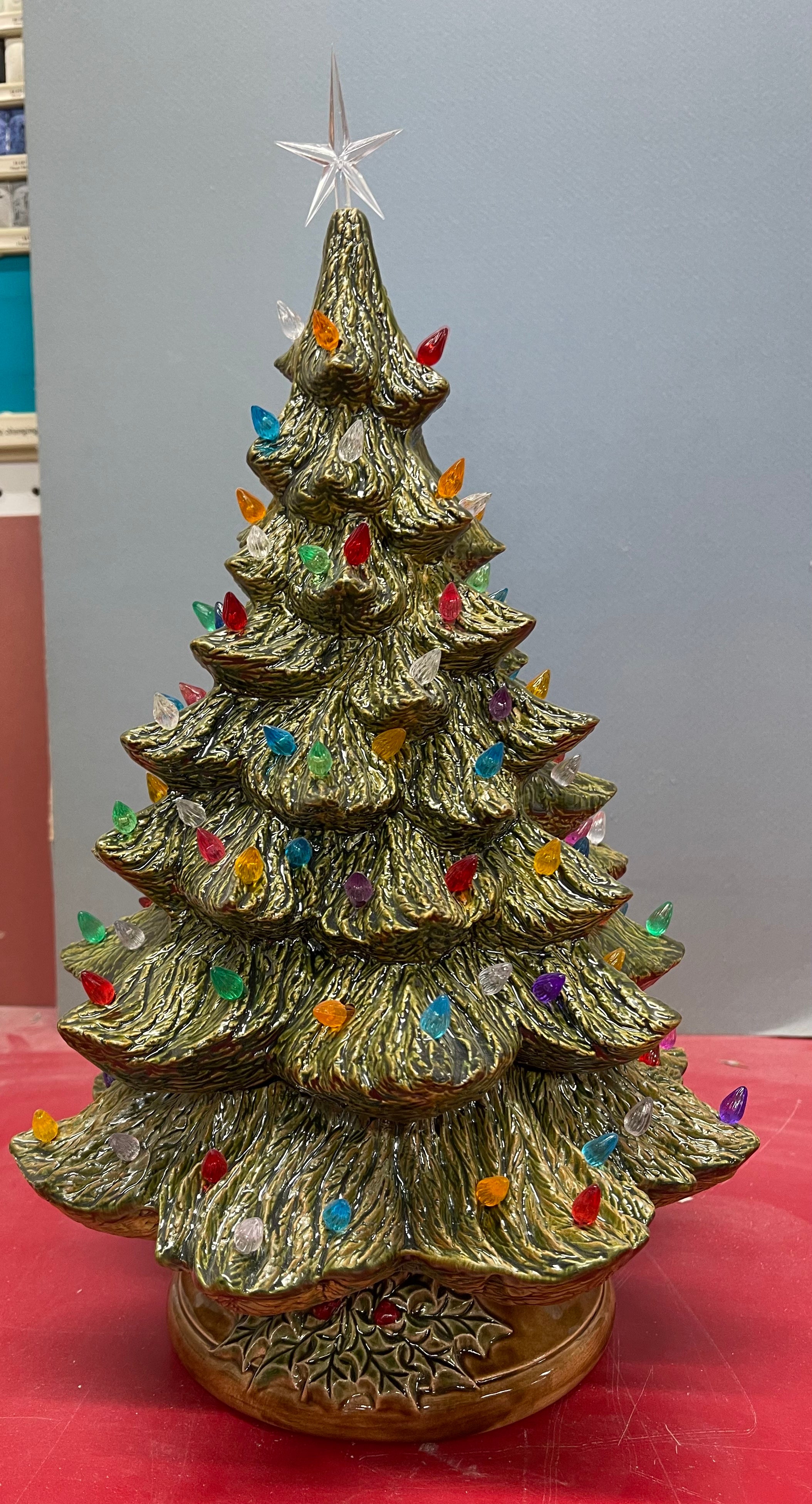 NW Christmas Tree/wBranch&Base/included 16”T