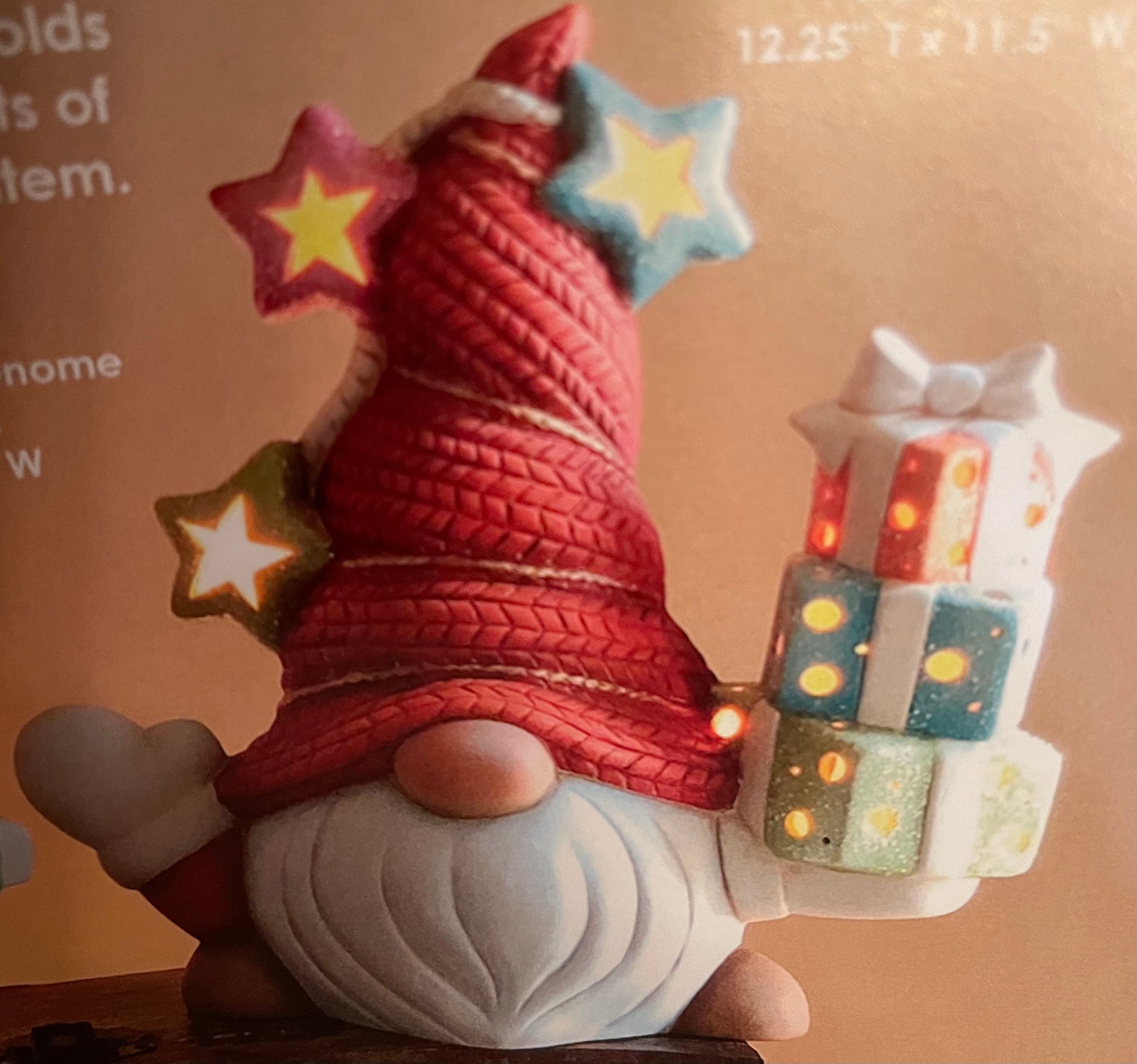CM Hans Gnome w/Gifts 12.25”Tx11.5”w