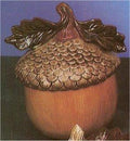 Acorn Jar & Lid 8.5"T