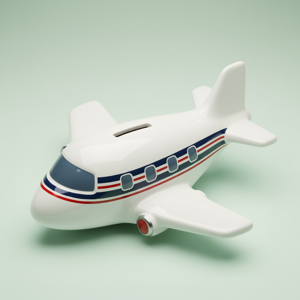 Airplane Bank 7"L