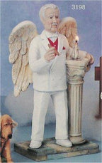 Grandpa Angel w/column 9.5"T