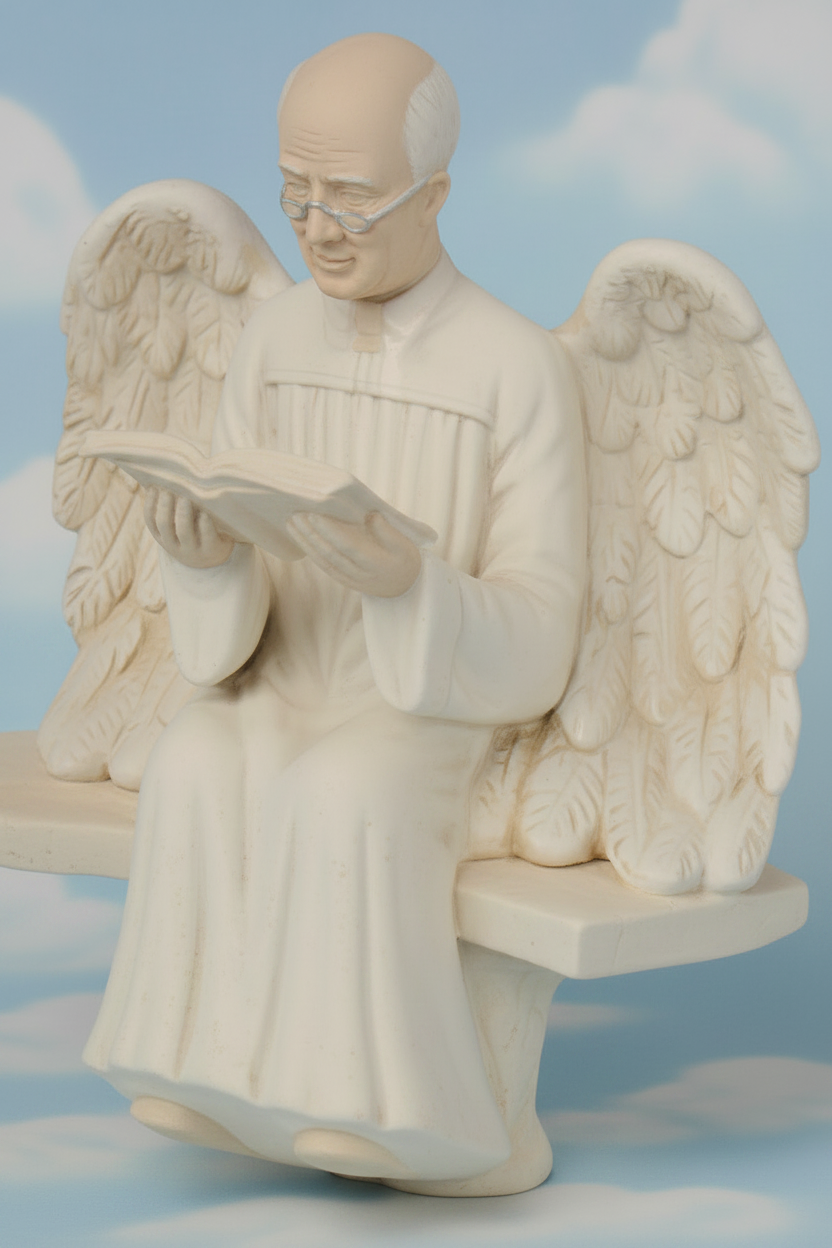 Grandpa Angel w/book 7.5"