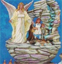 Guardian Angel Fountain 11"T