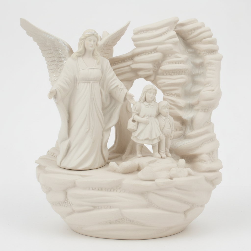 Guardian Angel Fountain 11"T