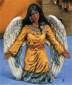 Indian Angel Kneeling 6.5" T