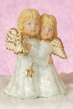 Small Hugging Star Angels 4.5"T