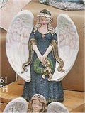 Gare Angel w Wreath 10"T
