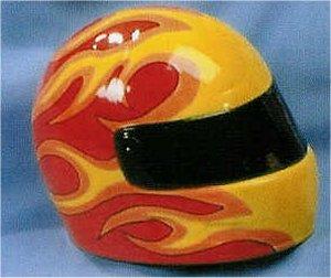 Racing Helmet Bank 6.25 x 5"
