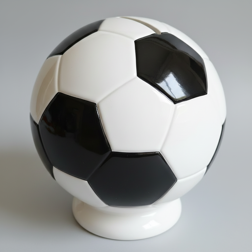 Soccer Ball Bank 5.5"T