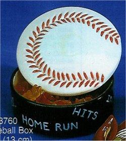 Paintable Baseball Box 5"D