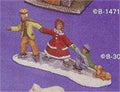 Village Children & Dog 3.5"t x 7"L