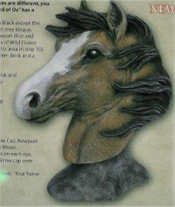 Horse Bust 7.25"T