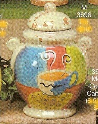 Coffee or Biscotti Canister 8.5"T