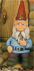 CPI Shelf Sitting Gnome w/Pipe 9.5"T