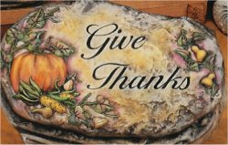 Give Thanks Slab 10"