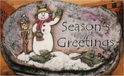 Seasons Greetings Slab 10"