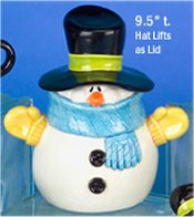 CPI Snowman Cookie Jar 9.5"t