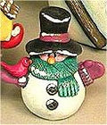 CPI Tubby Snowman w/Bird 4"t
