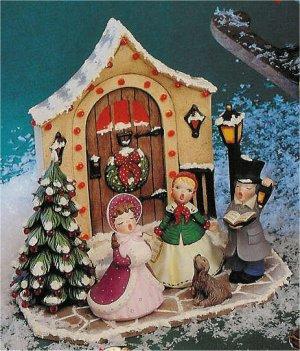 Caroler Scene 10"x10"