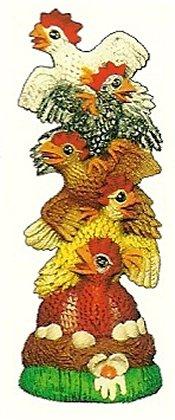 Stack of Chickens 10"t