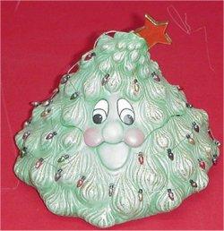 Christmas Tree Jar 6"H