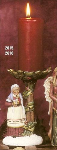 Mrs. Santa Candle Holder 8"T