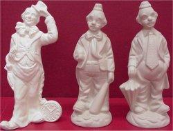 Clown Trio  7.5"t