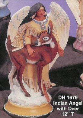 Angel w/Deer 12.5"T
