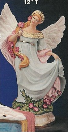 Angel w/Crystal Ball 12"t