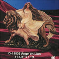 DH Angel Riding Lion 9"T