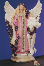 Angel w/Unicorn 12"T
