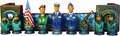 Army Chess Figures Only 4-6"T