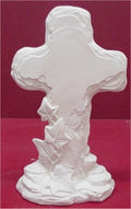 DH Cross w/Ivy leaves 10"t