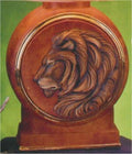 Lion Decanter w/Lid 13.5"