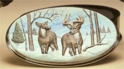 Deer Oval Box 10"L