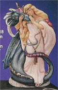 Maiden with Dragon 12"T