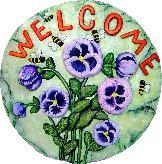 Welcome Bee Slab/Plaque 11"