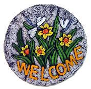 Welcome Dragonfly Slab/Plaque 11"