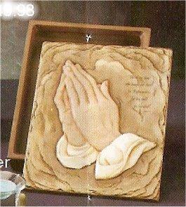 Bible Box Praying Hands 9.25x12"