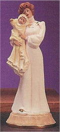 Victorian Lady w/Baby 13"T