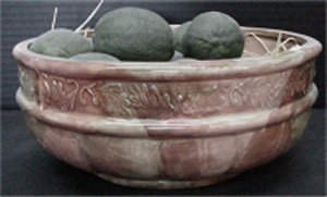Home Decor Bowl 4"t  9.5"dia contents not included
