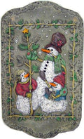 DH Snowmen Plaque 12"T