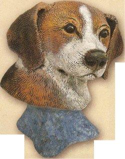 Beagle Dog Bust 4"t