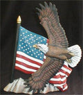 Eagle w/Flag 11.5"T
