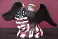 Eagle w/Flag 7.5"hx12"w MK