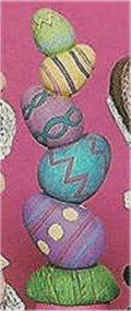 Stacked Easter Eggs 8.75"T
