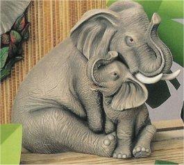 Nurturing Elephants 10"T