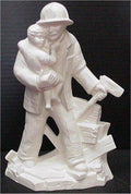 Fireman w/Child 12"t